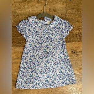 The Beaufort Bonnet Company Blue Floral Knit Dress Size 2